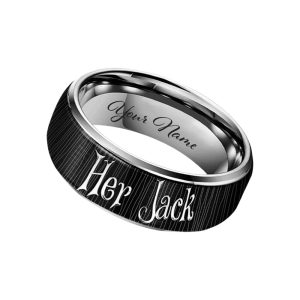 The Nightmare Before Christmas Silver Tungsten Rings Gift For Fans2