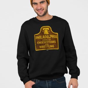 Philadelphia Cheesesteaks And Wrestling Shirt 4