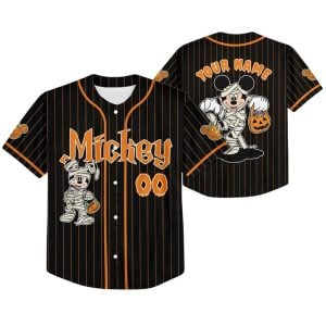 Personalized Halloween Mickey Mouse Baseball Jersey