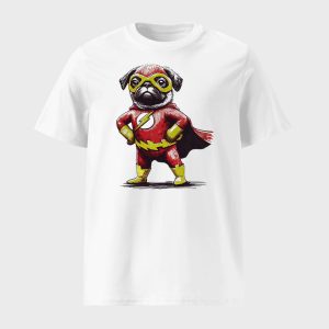 Pug Superhero T shirt 1