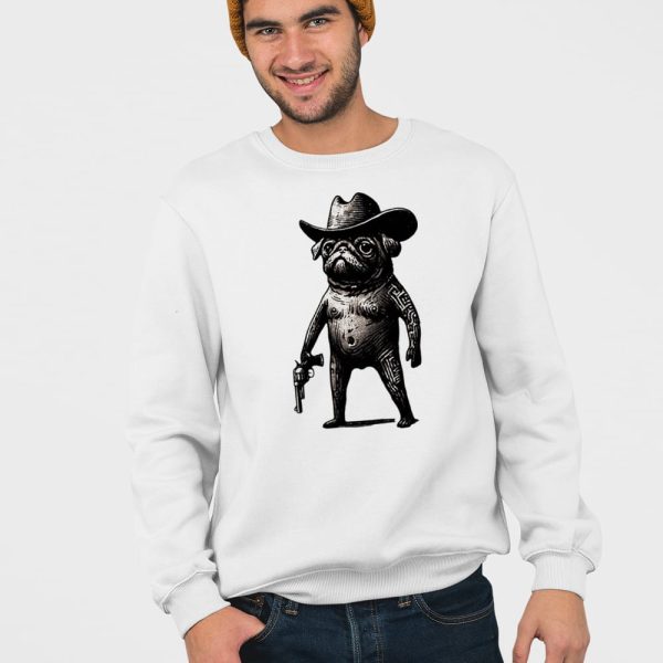 Funny Pug Cowboy T-shirt