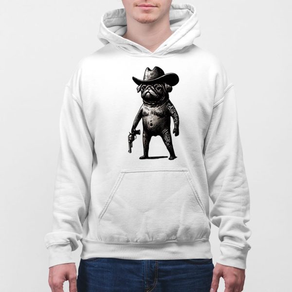 Funny Pug Cowboy T-shirt