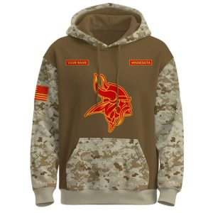 2025 Vikings US Marine Corps 250th Year Anniversary Hoodie1