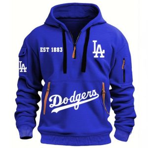 Personalized Dodgers Est 1883 Hoodie Half Zipper1