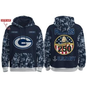 Packers US Navy 250th Birthday Celebration Hoodie 2025