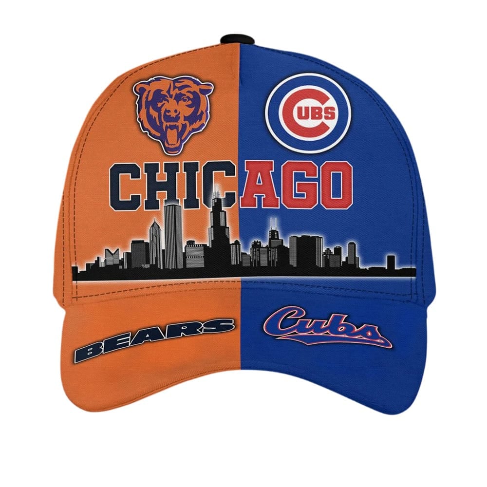 Bears x Cubs Teams Chicago Skyline Classic Cap Bears x Cubs Teams Chicago Skyline Classic Cap