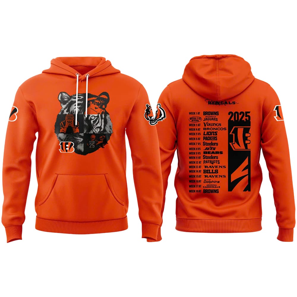 Bengals New Season Hoodie 2025 Bengals New Season Hoodie 2025