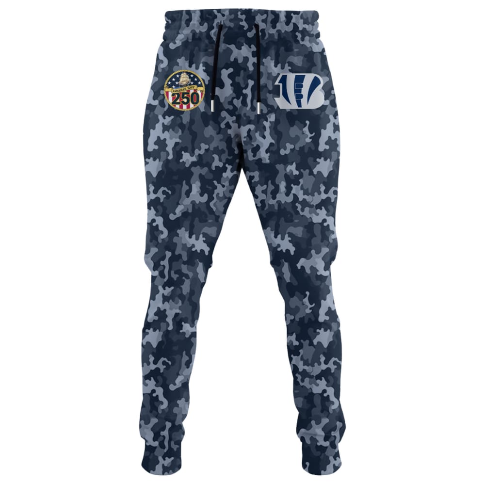 Bengals US Navy 250th Birthday Celebration Hoodie 2025 Bengals US Navy 250th Birthday Celebration Hoodie 2025