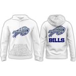 Bills 2025 Cold Front White Hoodie