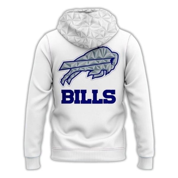 Bills 2025 Cold Front White Hoodie