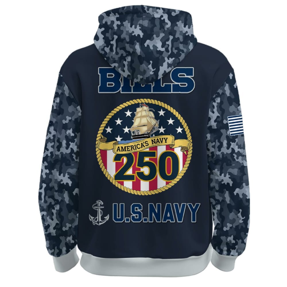 Bills US Navy 250th Birthday Celebration Hoodie 2025 Bills US Navy 250th Birthday Celebration Hoodie 2025