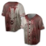 Bloody Pennywise Halloween Personalized Baseball Jersey