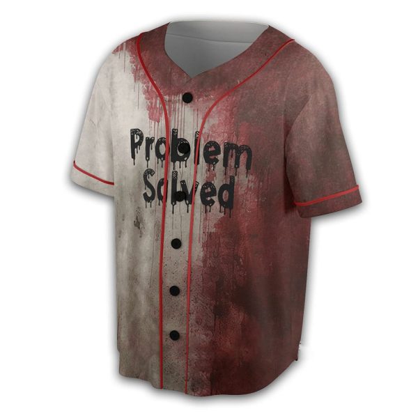 Bloody Problem Solved Halloween Print Jersey
