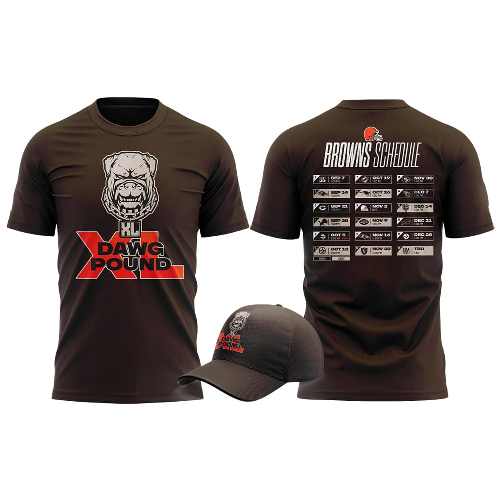 Browns 2025 Schedule Shirt Browns 2025 Schedule Shirt