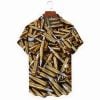 Bullet Print Men’s Pocket Short Sleeve Shirts