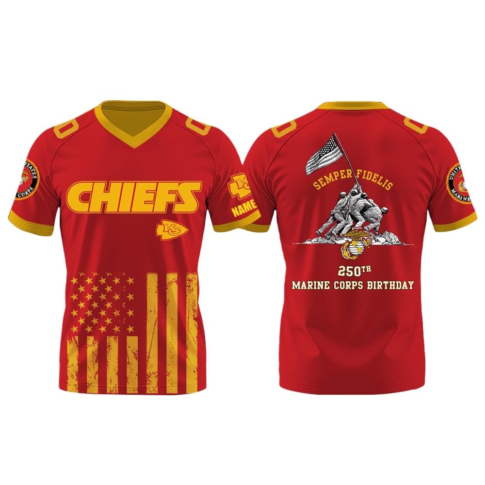 Chiefs 250th Marine Corps Birthday 2025 Jersey Chiefs 250th Marine Corps Birthday 2025 Jersey