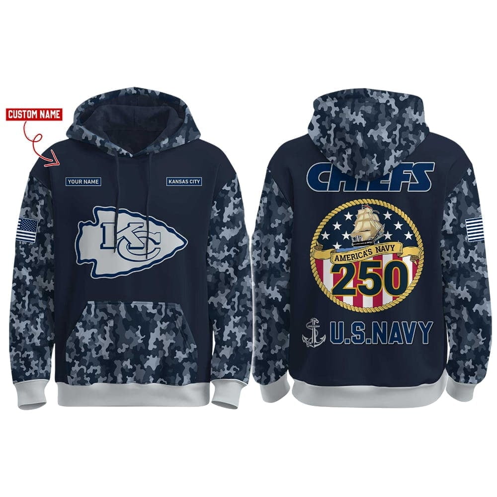 Chiefs US Navy 250th Birthday Hoodie Chiefs US Navy 250th Birthday Hoodie