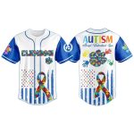 Clemson Autism Awareness Month Baseball Jersey 2025