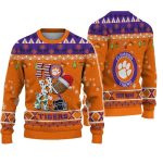 Clemson Football HO HO HO Ugly Christmas Sweater