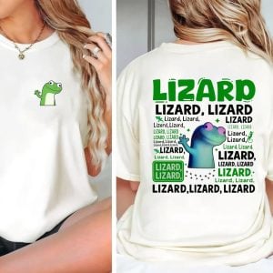 Lizard Lizard Lizard Meme 2 Sides T Shirt