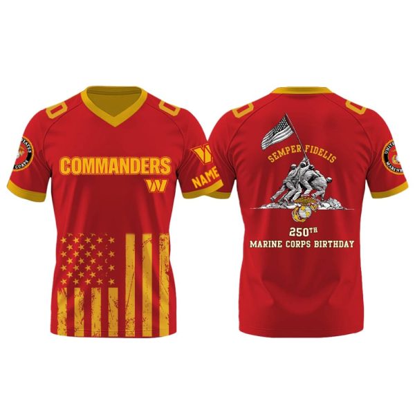 Commanders 250th Marine Corps Birthday 2025 Jersey