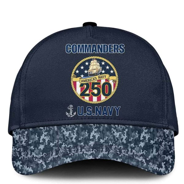 Commanders US Navy 250th Birthday Hoodie