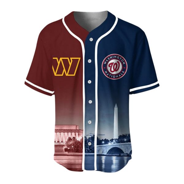Commanders x Nationals Customized Baseball Jersey
