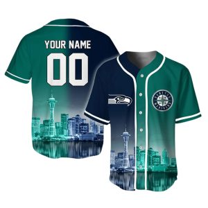 Seahawks x Mariners Customized Baseball Jersey