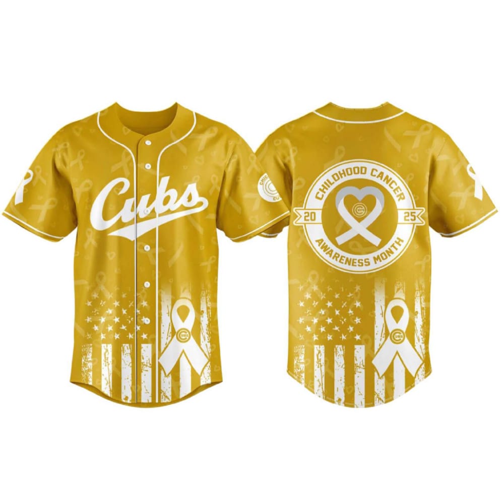 Cubs Childhood Cancer Awareness Month 2025 Jersey Cubs Childhood Cancer Awareness Month 2025 Jersey