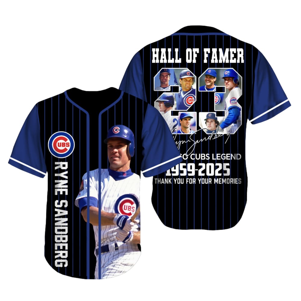 Cubs Ryne Sandberg Forever 23 1959–2025 Jersey Cubs Ryne Sandberg Forever 23 1959–2025 Jersey