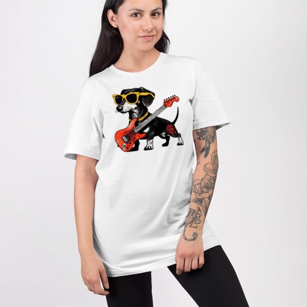 Dachshund Rocker Vintage T-shirt