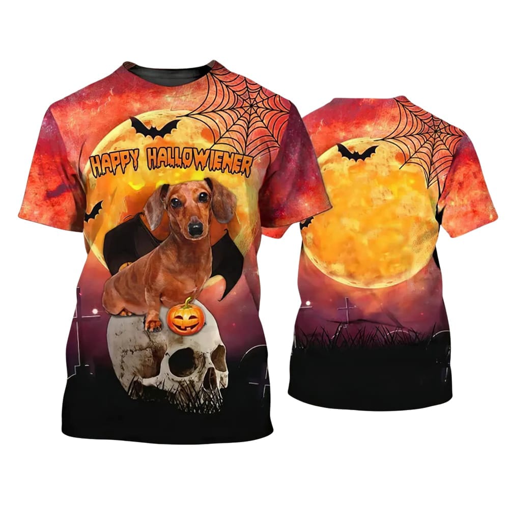 Dachshund Skull Happy Hallowiener Shirt Dachshund Skull Happy Hallowiener Shirt
