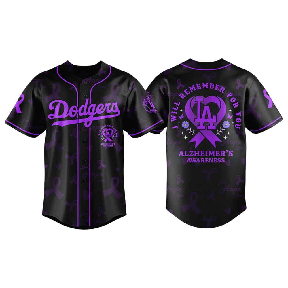 Dodgers World Alzheimers Disease Awareness Month Jersey 2025 Dodgers World Alzheimer's Disease Awareness Month Jersey 2025