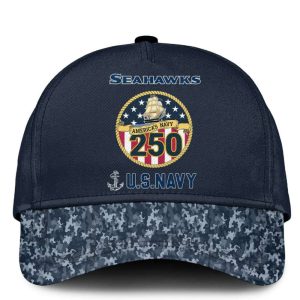 Seahawks US Navy 250th Birthday Celebration Hoodie 20254