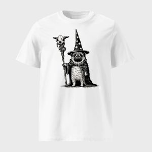 Wizard Pug Funny T shirt 1