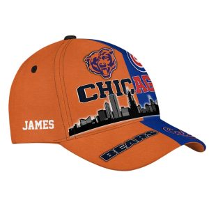 Bears x Cubs Teams Chicago Skyline Classic Cap 2 Bears x Cubs Teams Chicago Skyline Classic Cap2