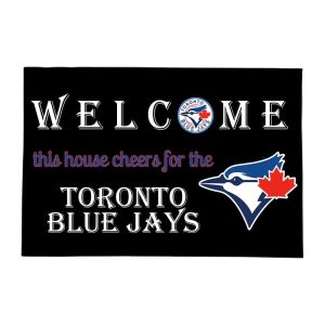 Welcome This House Cheers for The Blue Jays Doormat