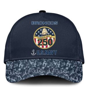Broncos US Navy 250th Birthday Celebration Hoodie 20254