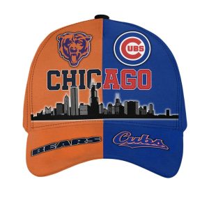 Bears x Cubs Teams Chicago Skyline Classic Cap