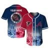 Falcons x Braves Skyline Customized Baseball Jersey