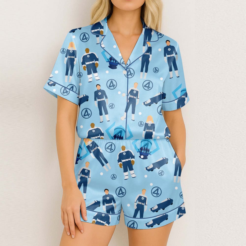 Fantastic Four Satin Pajamas Fantastic Four Satin Pajamas