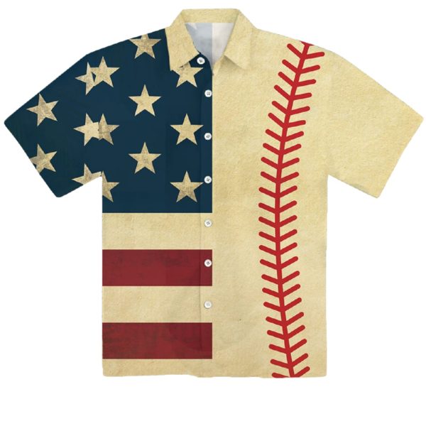 Flag Tennis Short Sleeve Hawaiian Shirt