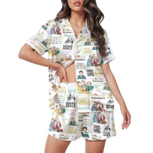 The Golden Girls Satin Short Pajamas