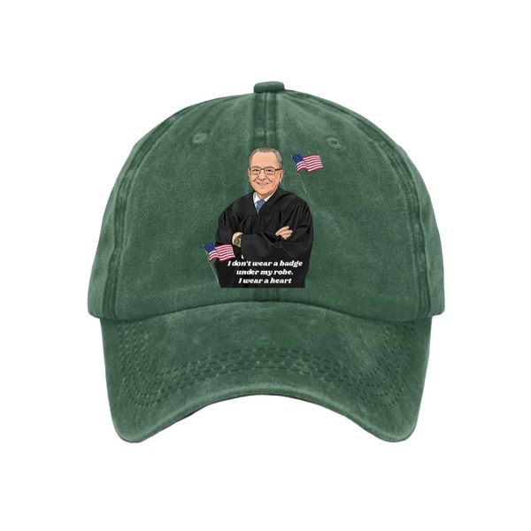 Frank Caprio I Don’t Wear A Badge Under My Robe I Wear A Heart Print Baseball Cap
