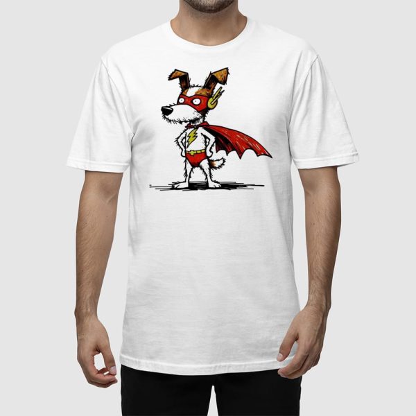 Funny Superhero Dog T-shirt