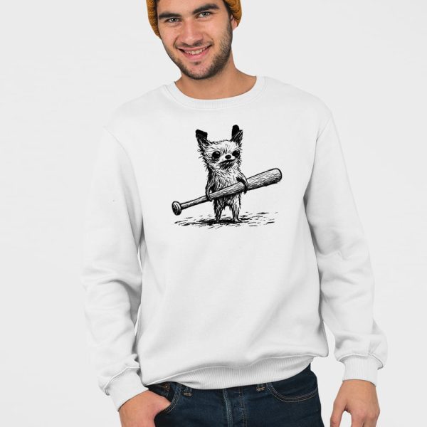 Funny Weird Chihuahua Baseball T-shirt
