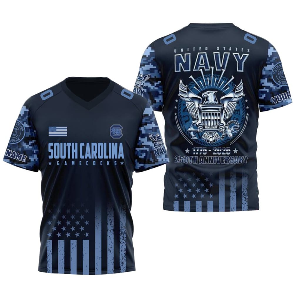 Gamecocks US Navy 250th Birthday Celebration Jersey Gamecocks US Navy 250th Birthday Celebration Jersey