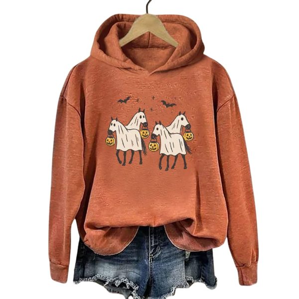 Ghost Horse Halloween Hoodie