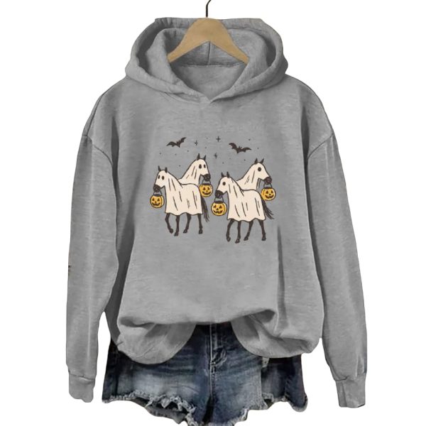 Ghost Horse Halloween Hoodie