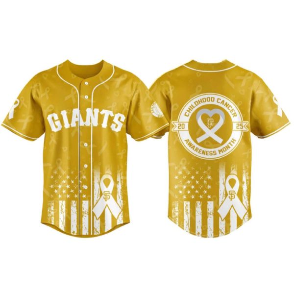 Giants Childhood Cancer Awareness Month 2025 Jersey